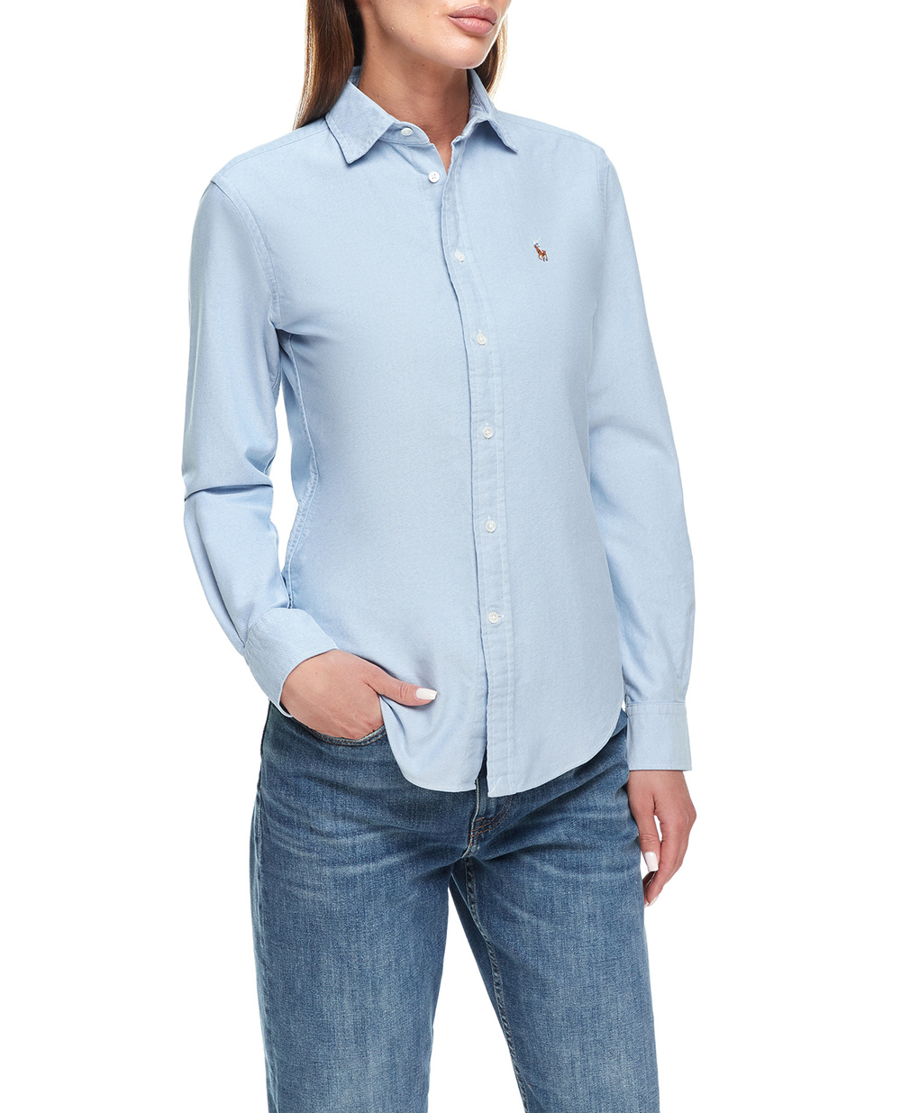 Рубашка Polo Ralph Lauren 211891377001, синий цвет • Купить в интернет-магазине Kameron