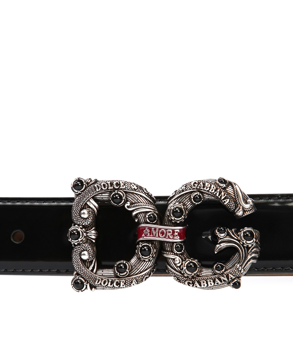 Шкіряний ремінь Dolce&Gabbana BE1335-AW080, чорний колір • Купити в інтернет-магазині Kameron