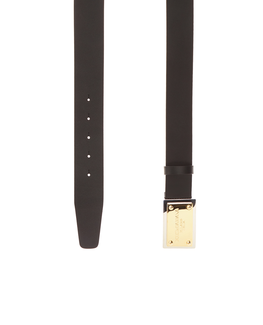 Шкіряний ремінь Dolce&Gabbana BC4676-AX622, чорний колір • Купити в інтернет-магазині Kameron