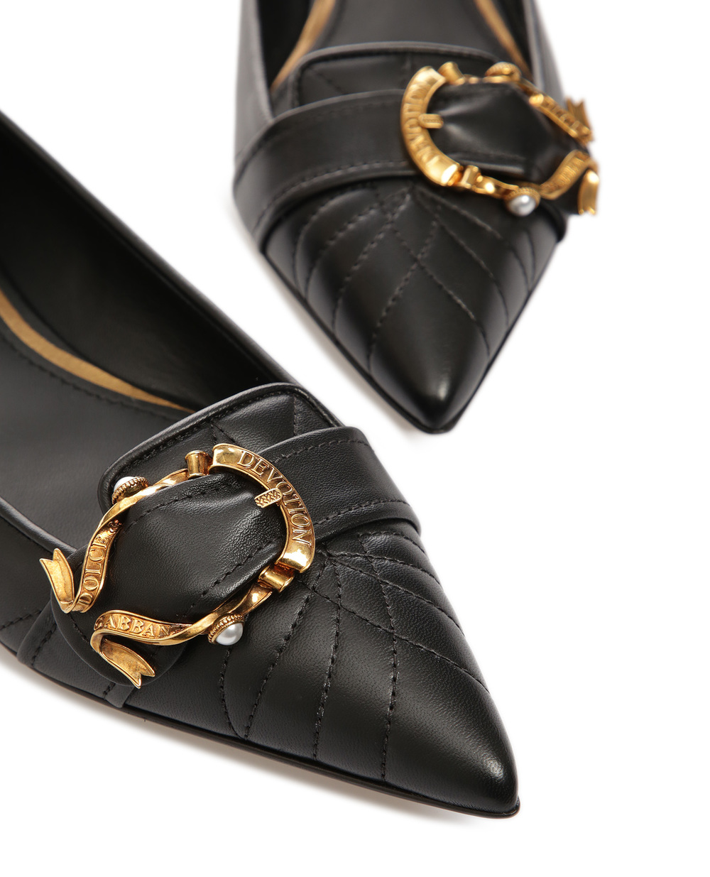 Балетки Devotion Dolce&Gabbana CB1000-AZ140, черный цвет • Купить в интернет-магазине Kameron