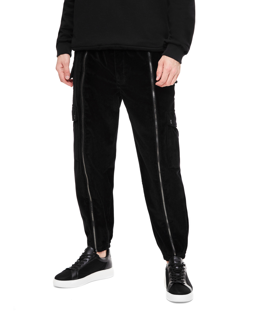 Вельветові штани Dolce&Gabbana GW5QAT-FUWCV, чорний колір • Купити в інтернет-магазині Kameron
