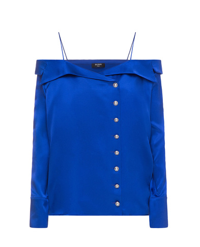 Balmain Шелковая блуза - Артикул: TF02676111S