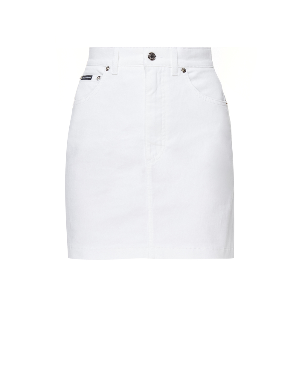 Джинсова спідниця Dolce&Gabbana F4BWMD-G899M, білий колір • Купити в інтернет-магазині Kameron
