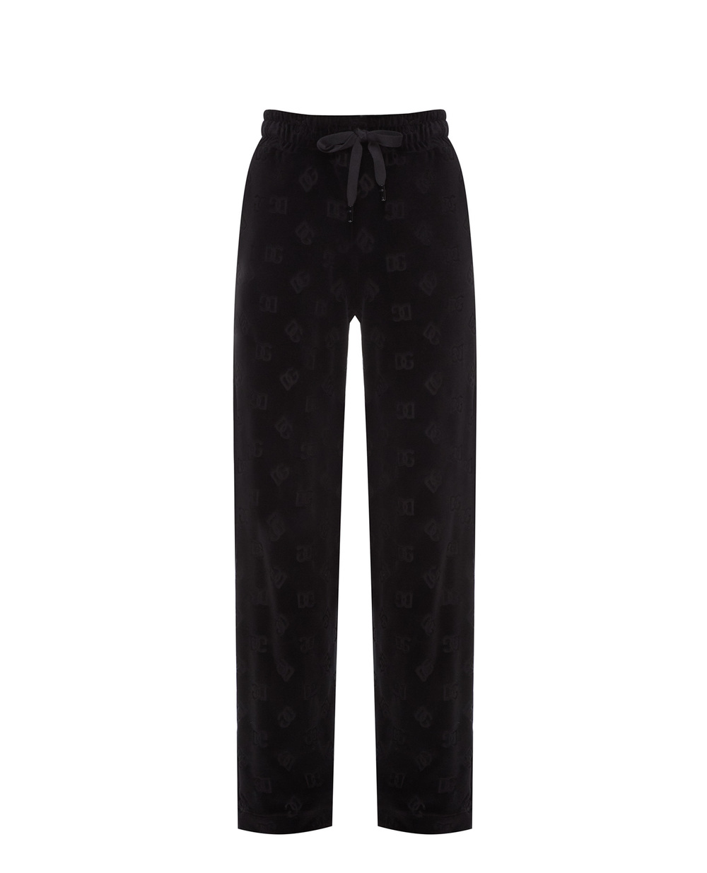 Велюрові спортивні штани Dolce&Gabbana FTCKJT-FJ7DL, чорний колір • Купити в інтернет-магазині Kameron