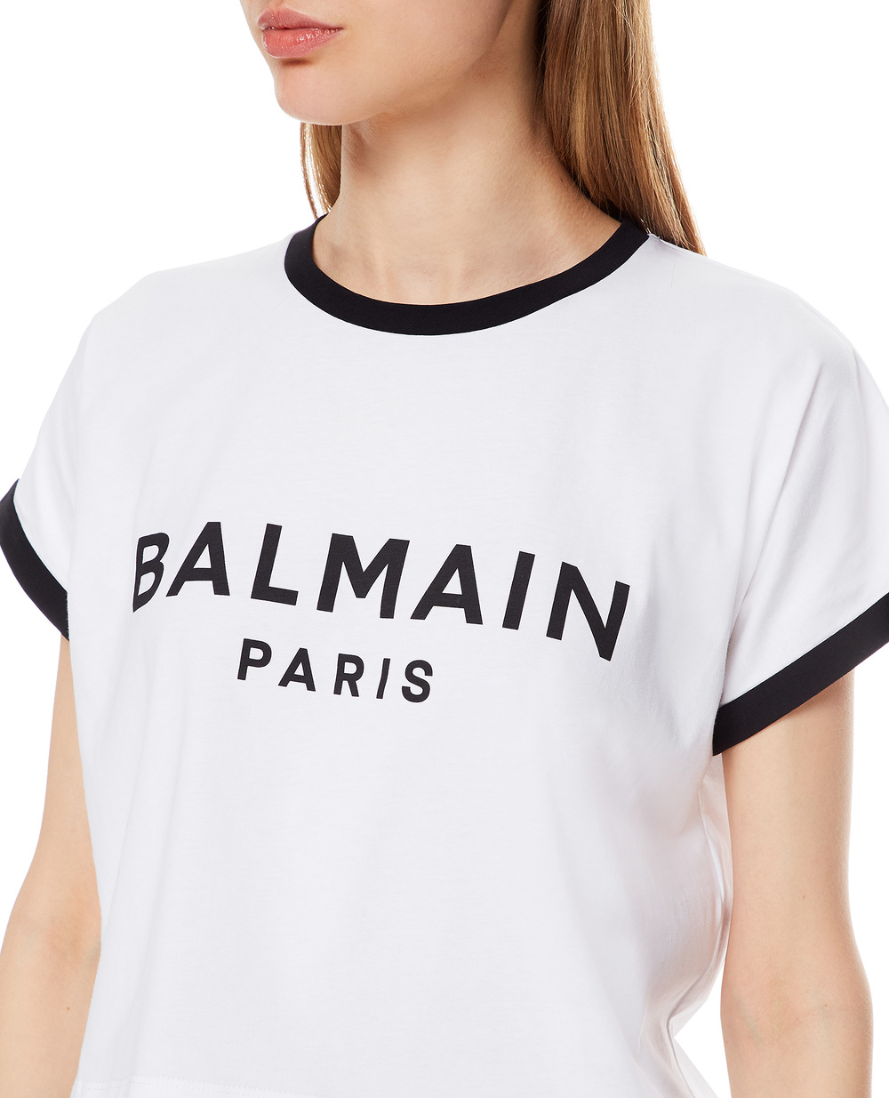 Футболка Balmain VF11357B001, білий колір • Купити в інтернет-магазині Kameron