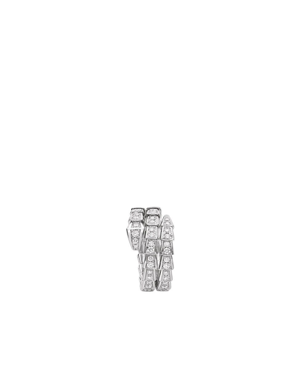 Кольцо Serpenti Viper Bulgari 357276, серебряный цвет • Купить в интернет-магазине Kameron