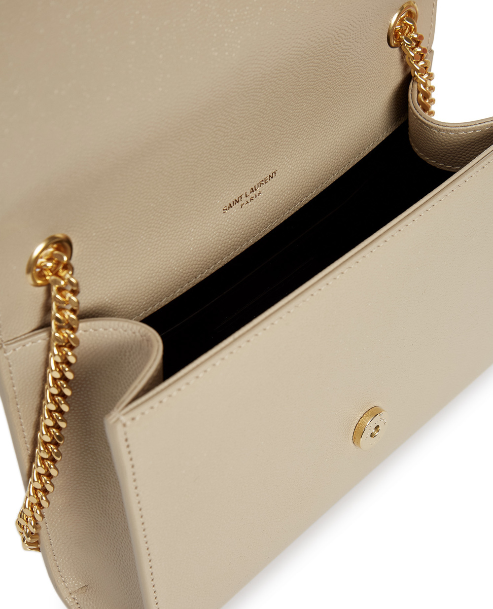 Кожаная сумка Kate Small Saint Laurent 469390-BOW0J-, бежевый цвет • Купить в интернет-магазине Kameron