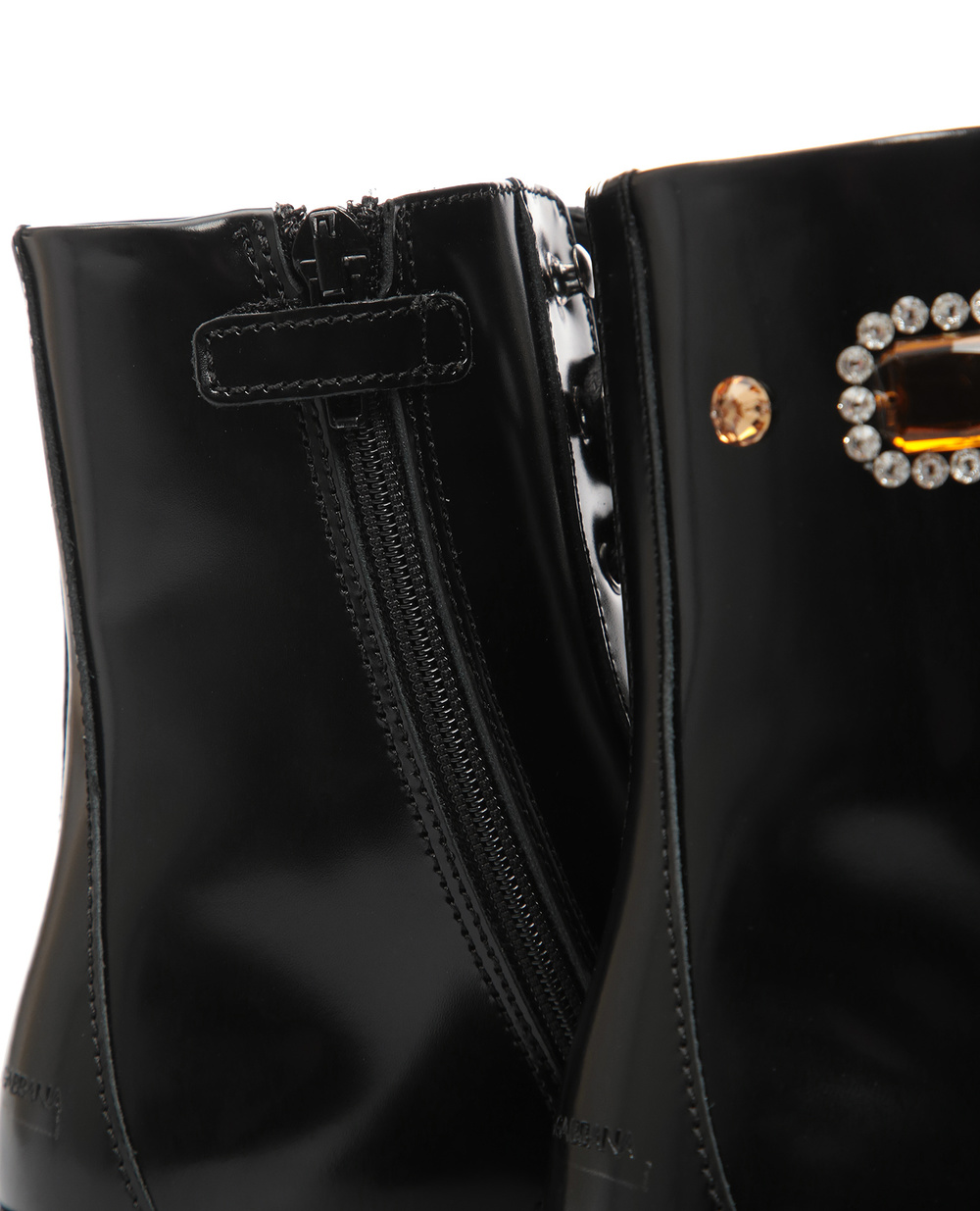 Кожаные ботинки Dolce&Gabbana D10871-AC782-L, черный цвет • Купить в интернет-магазине Kameron