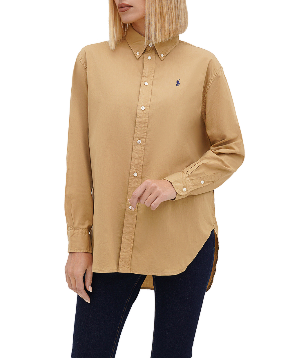 Рубашка Polo Ralph Lauren 211916277003, бежевый цвет • Купить в интернет-магазине Kameron