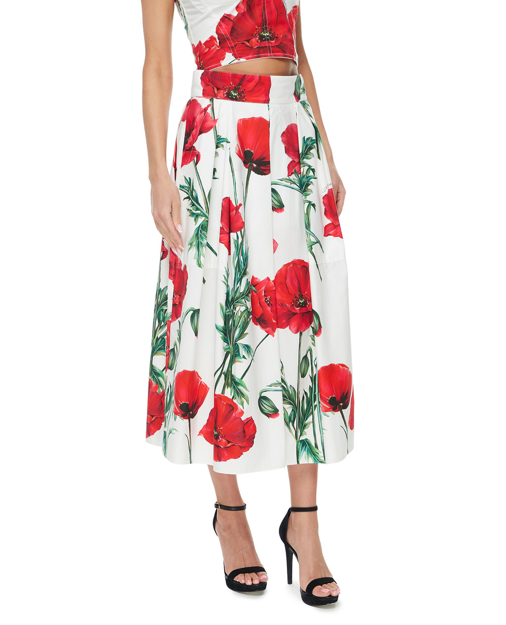 Юбка Dolce&Gabbana F4CFLT-HS5NN, белый цвет • Купить в интернет-магазине Kameron