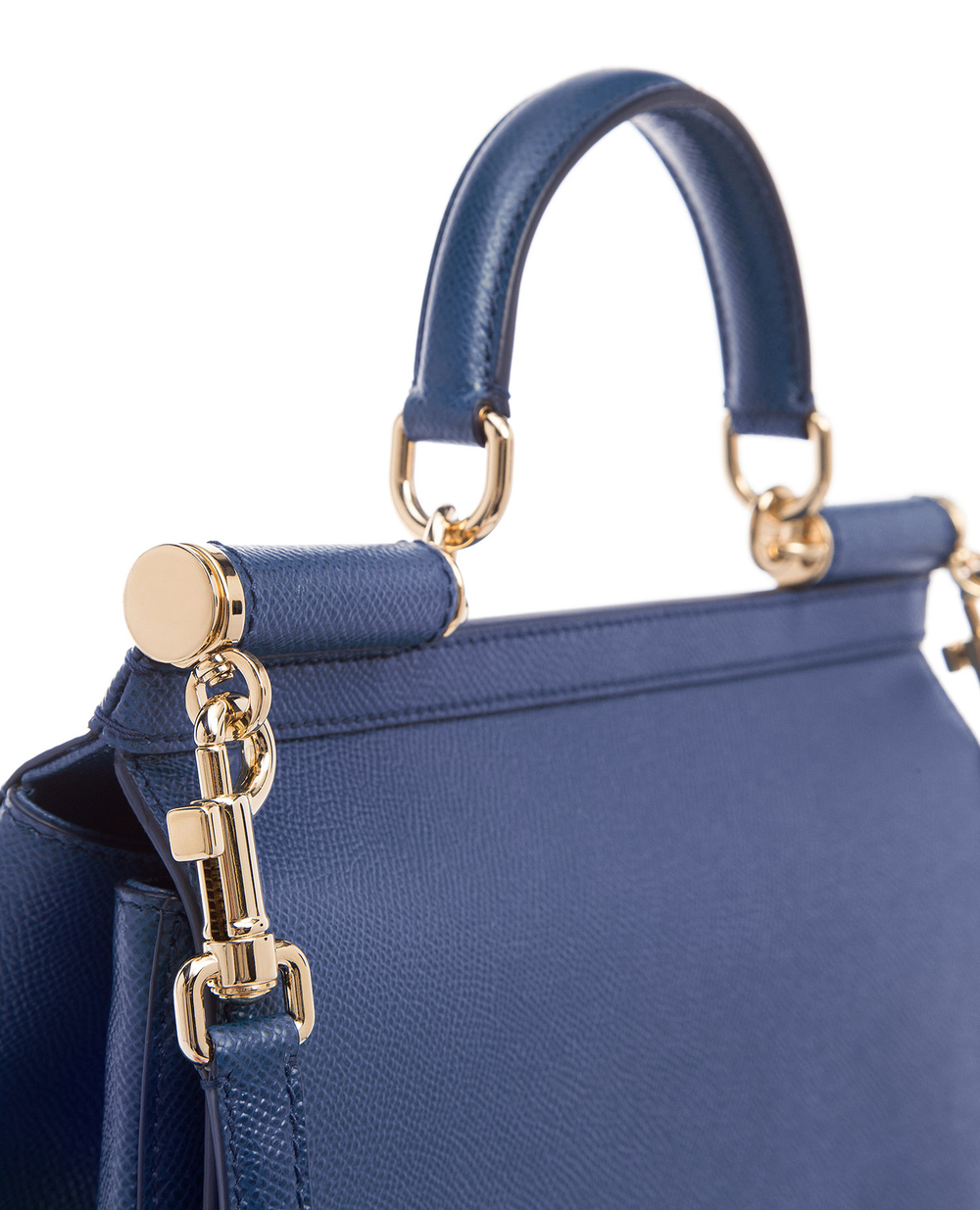 Кожаная сумка Sicily  Dolce&Gabbana BB6235-A1001SS18, синий цвет • Купить в интернет-магазине Kameron
