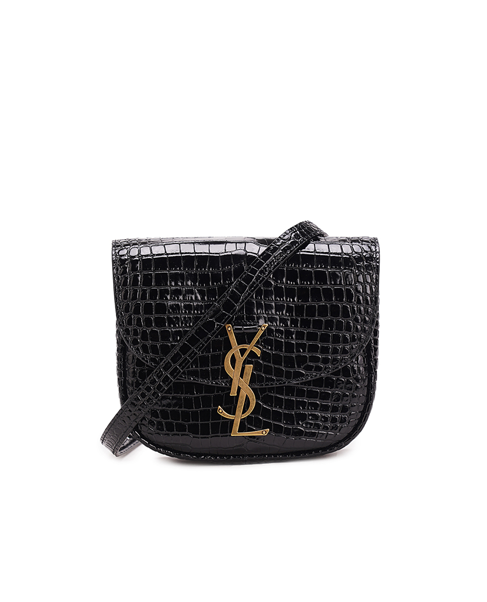 Кожаная сумка Kaia Small Saint Laurent 619740-DND0W, черный цвет • Купить в интернет-магазине Kameron