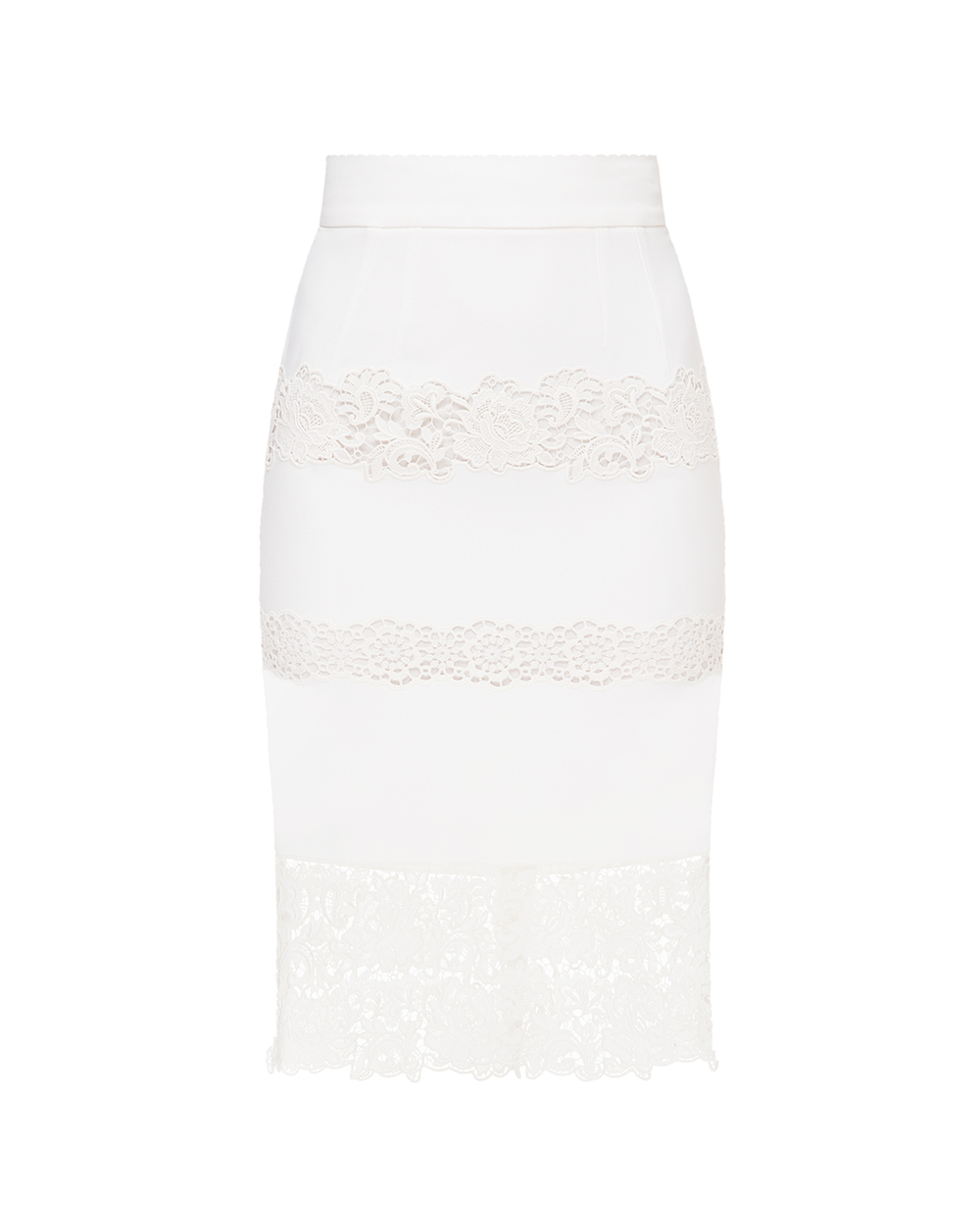 Юбка Dolce&Gabbana F4BHVZ-FGMFB, белый цвет • Купить в интернет-магазине Kameron