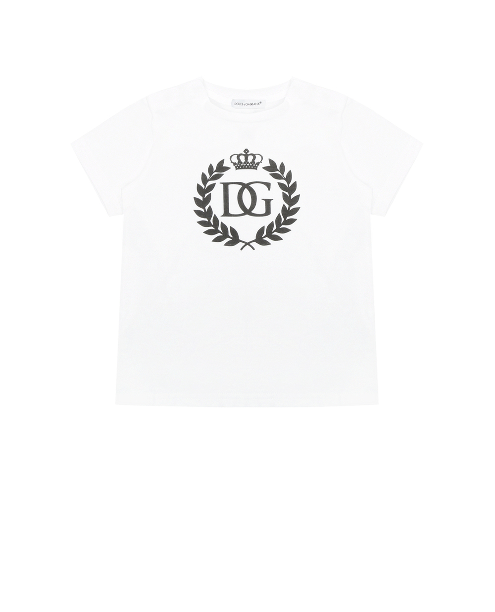 Футболка Dolce&Gabbana Kids L1JT7W-G7WOK, білий колір • Купити в інтернет-магазині Kameron