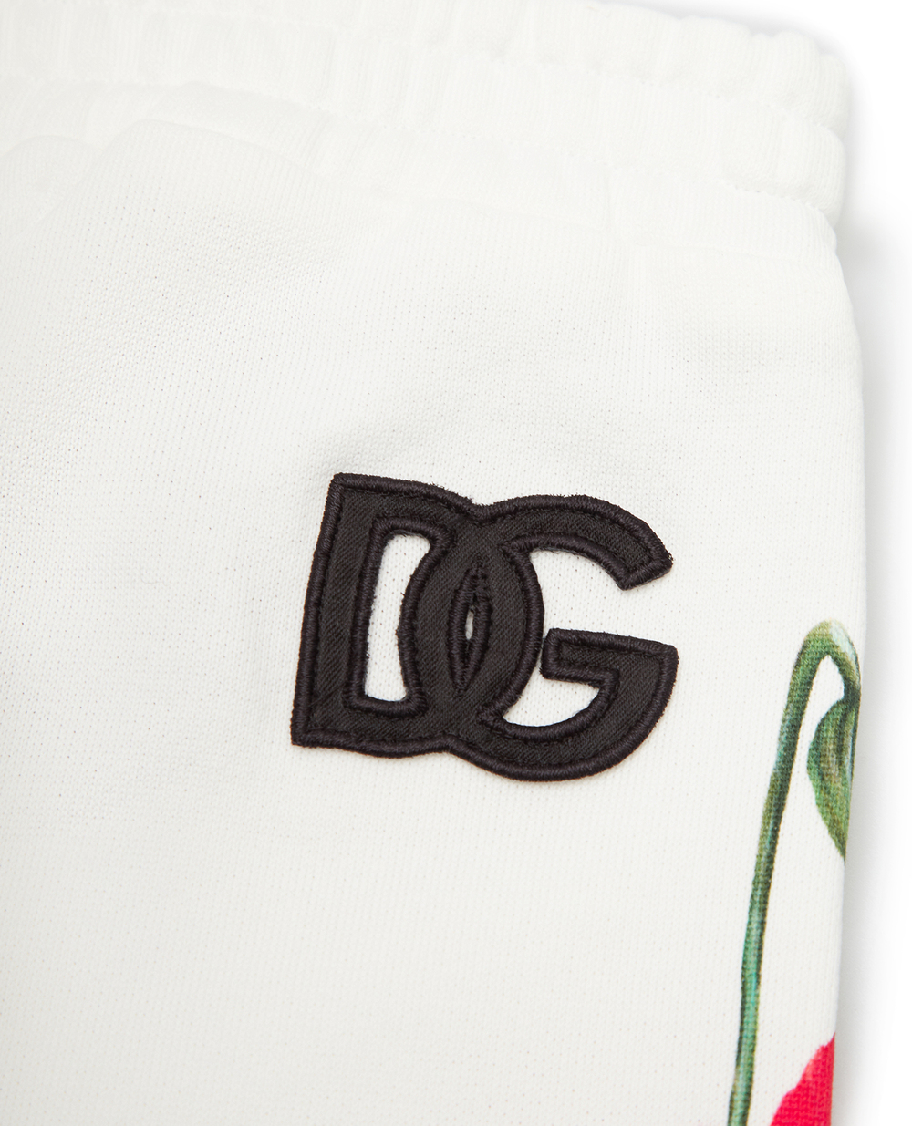 Детские спортивные брюки (костюм) Dolce&Gabbana Kids L2JP9U-G7G9Q, белый цвет • Купить в интернет-магазине Kameron
