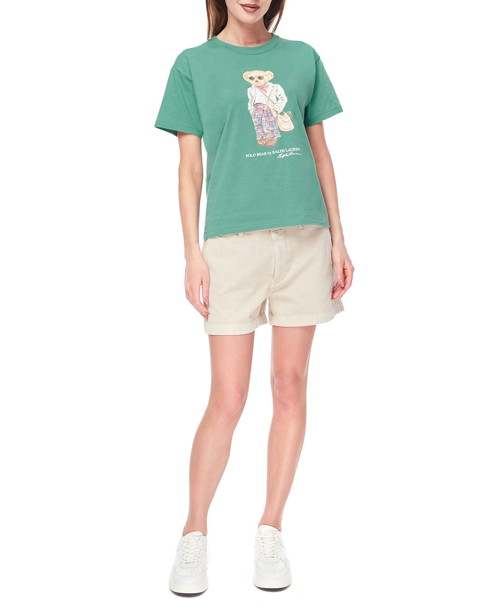 Футболка Polo Bear Polo Ralph Lauren 211892607001, зеленый цвет • Купить в интернет-магазине Kameron