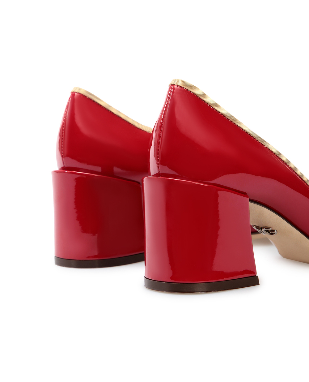Кожаные туфли Dolce&Gabbana CD1454-AJ861, красный цвет • Купить в интернет-магазине Kameron