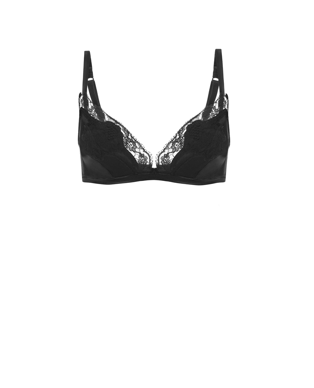 Шовковий бюстгальтер Dolce&Gabbana O1A01T-FUAD8, чорний колір • Купити в інтернет-магазині Kameron