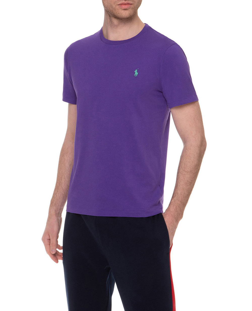 Футболка Polo Ralph Lauren 710671438072, фіолетовий колір • Купити в інтернет-магазині Kameron
