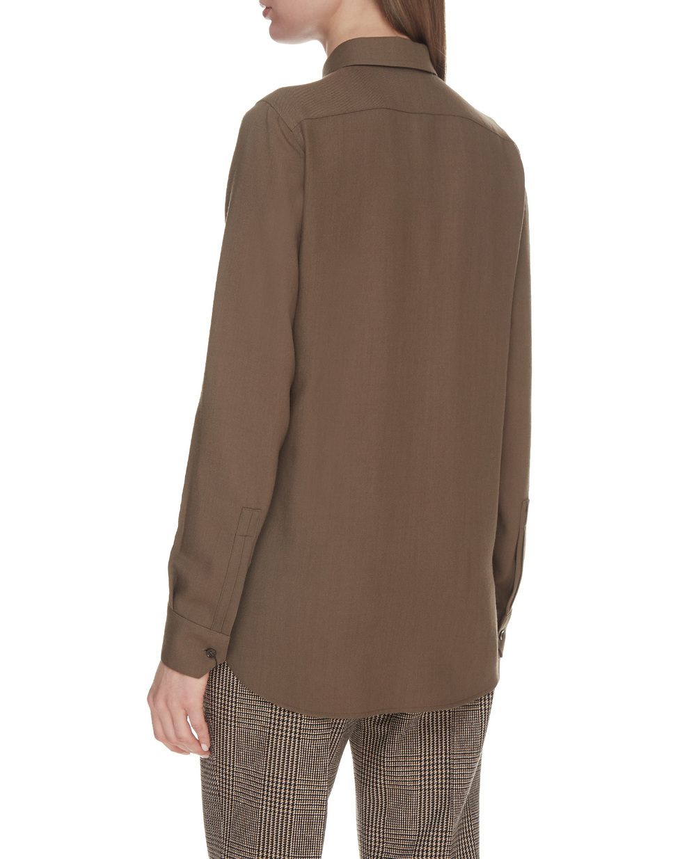Шерстяная рубашка Saint Laurent 626941-Y768J, зеленый цвет • Купить в интернет-магазине Kameron