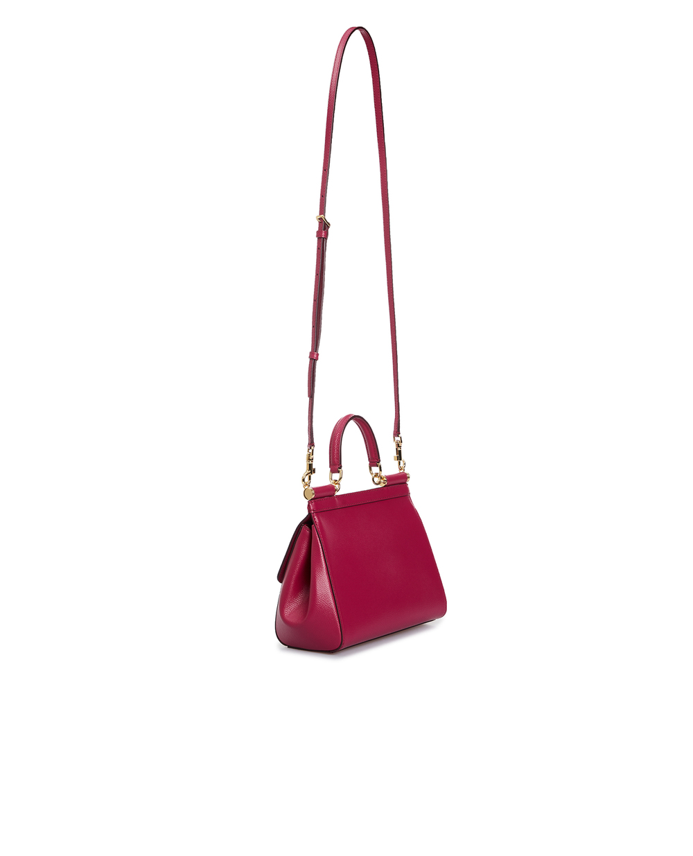 Кожаная сумка Sicily Medium Dolce&Gabbana BB6003-A1001, фуксия цвет • Купить в интернет-магазине Kameron