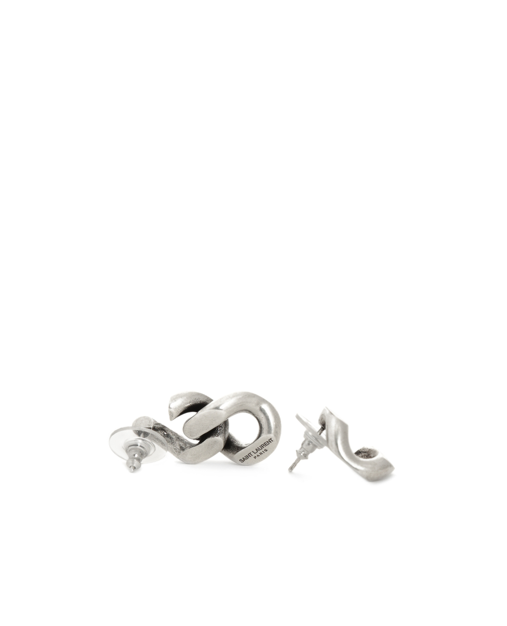 Серьги Saint Laurent 689895-Y1500, серебряный цвет • Купить в интернет-магазине Kameron