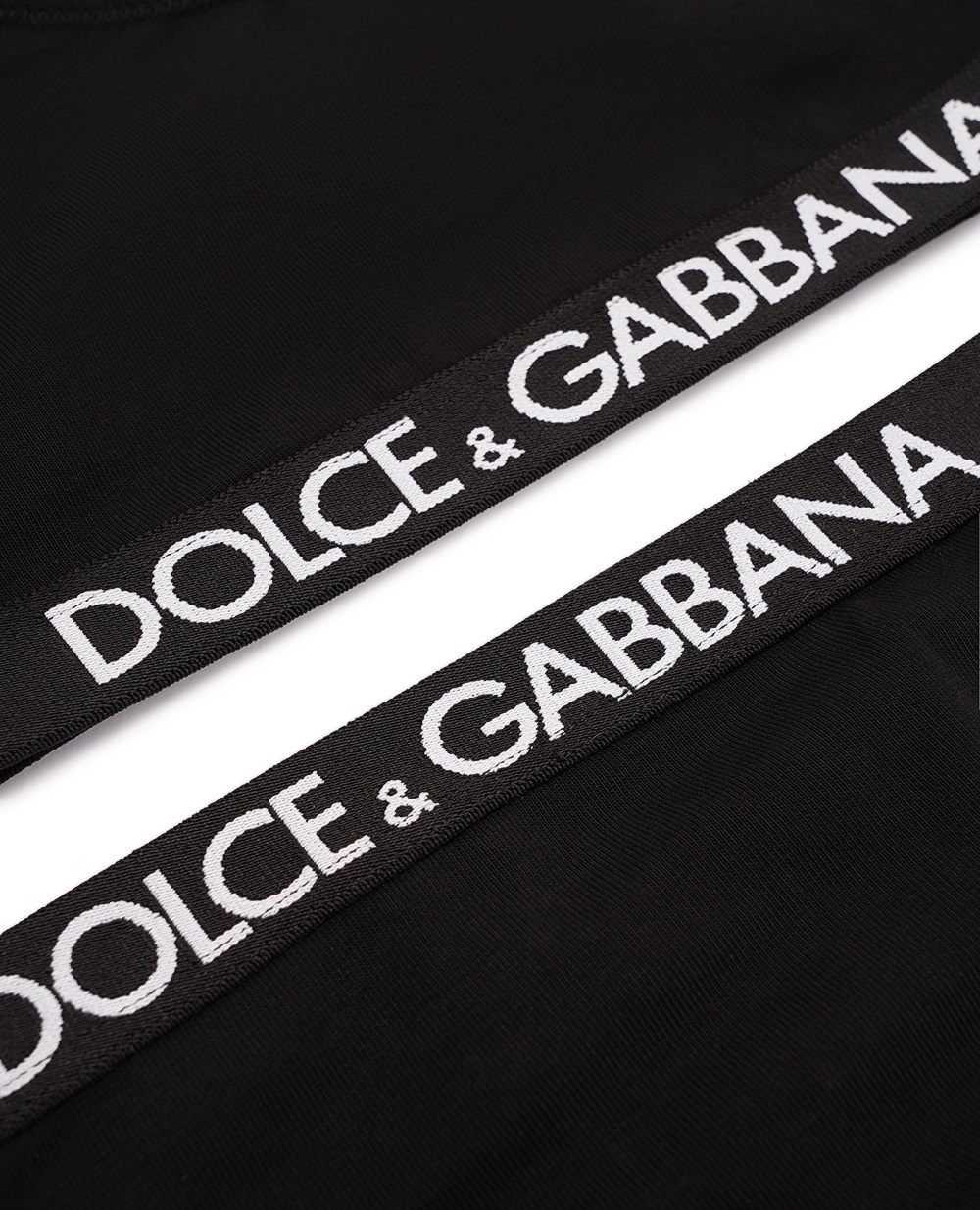 Дитячий комплект білизни (топ, трусики) Dolce&Gabbana Kids L5J713-FUGNE, чорний колір • Купити в інтернет-магазині Kameron
