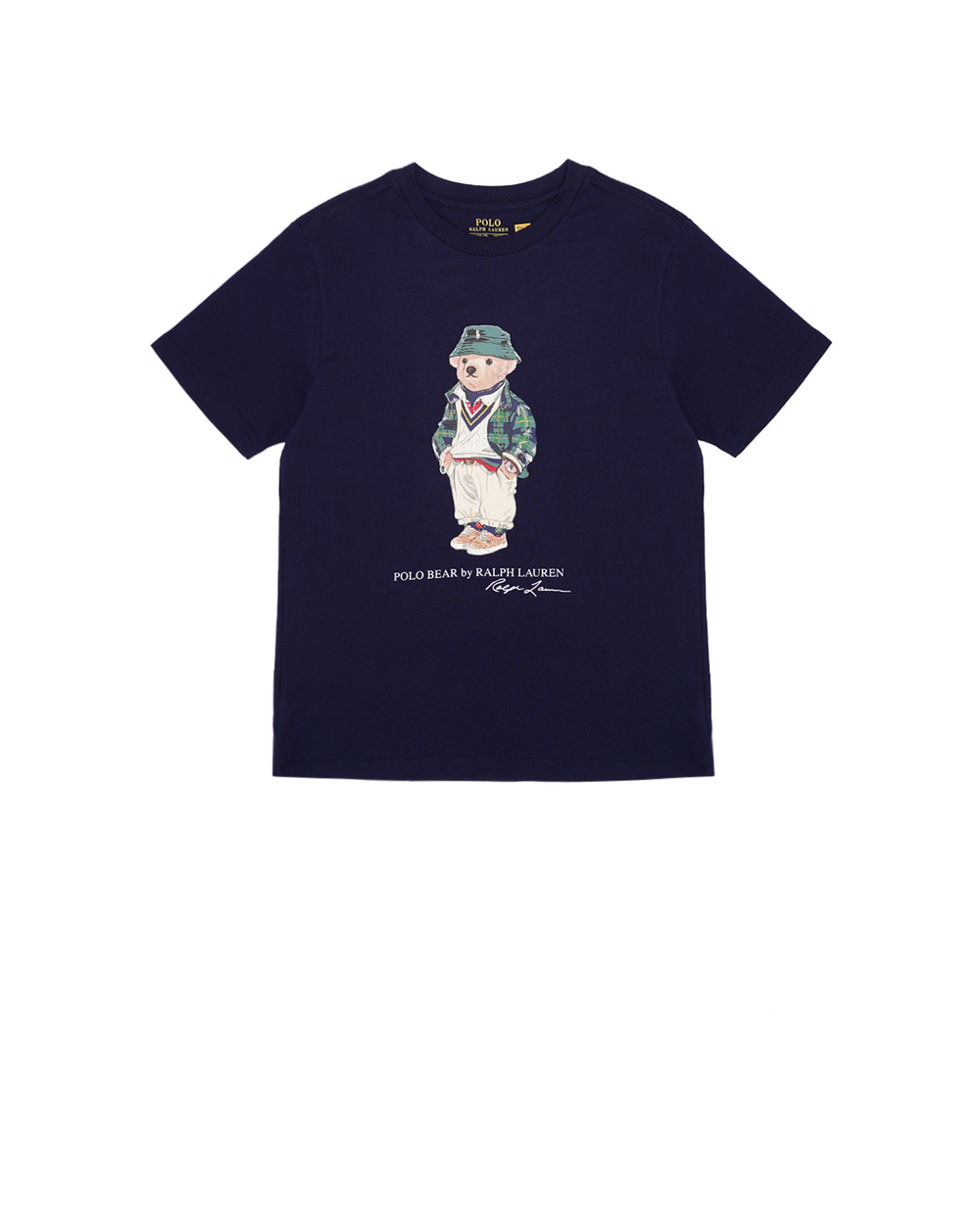 Детская футболка Polo Bear Polo Ralph Lauren Kids 323853828024, темно-синий цвет • Купить в интернет-магазине Kameron