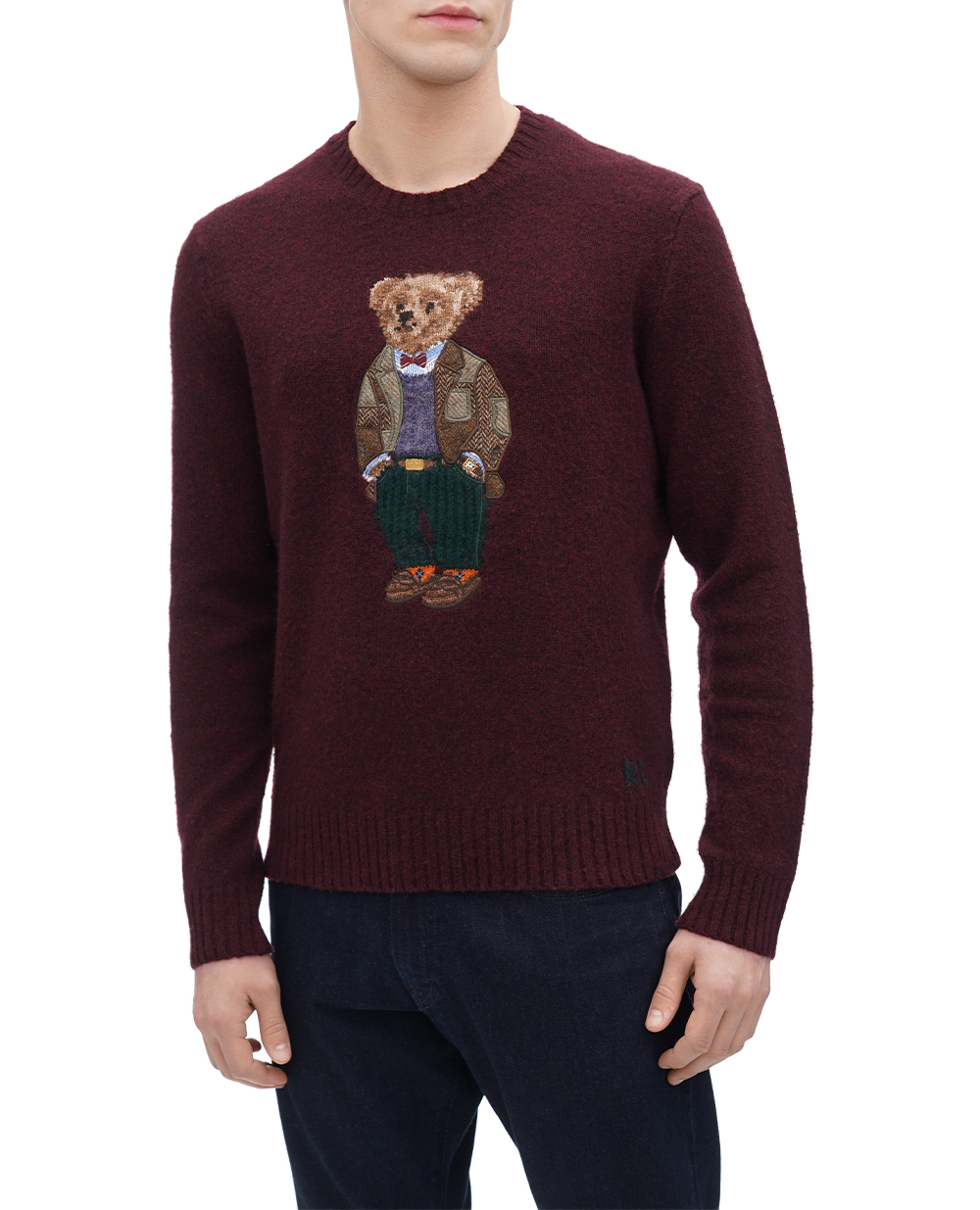 Свитер Polo Bear Polo Ralph Lauren 710918804001, бордовый цвет • Купить в интернет-магазине Kameron