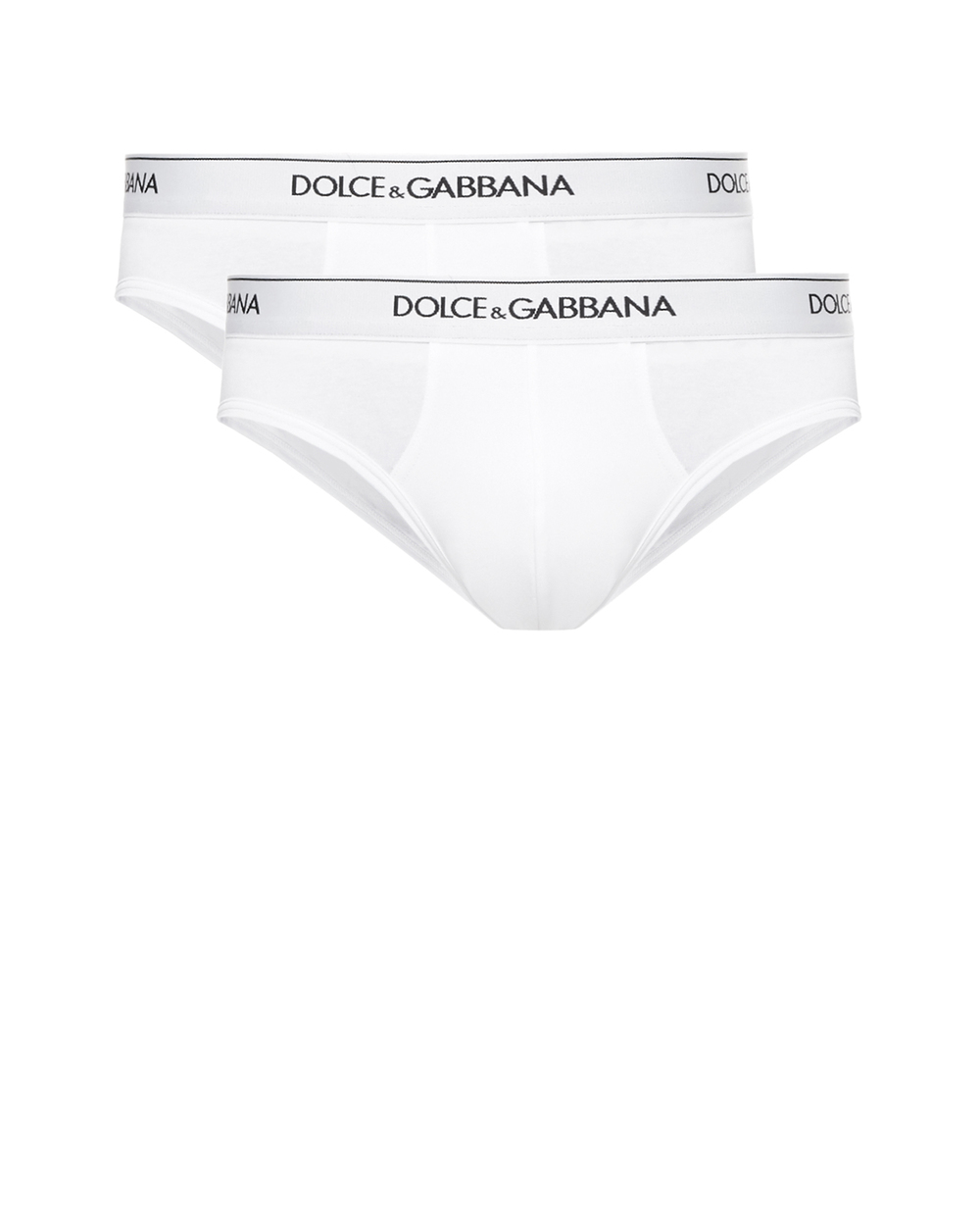 Слипы (2 шт) Dolce&Gabbana M9C03J-FUGIW, белый цвет • Купить в интернет-магазине Kameron