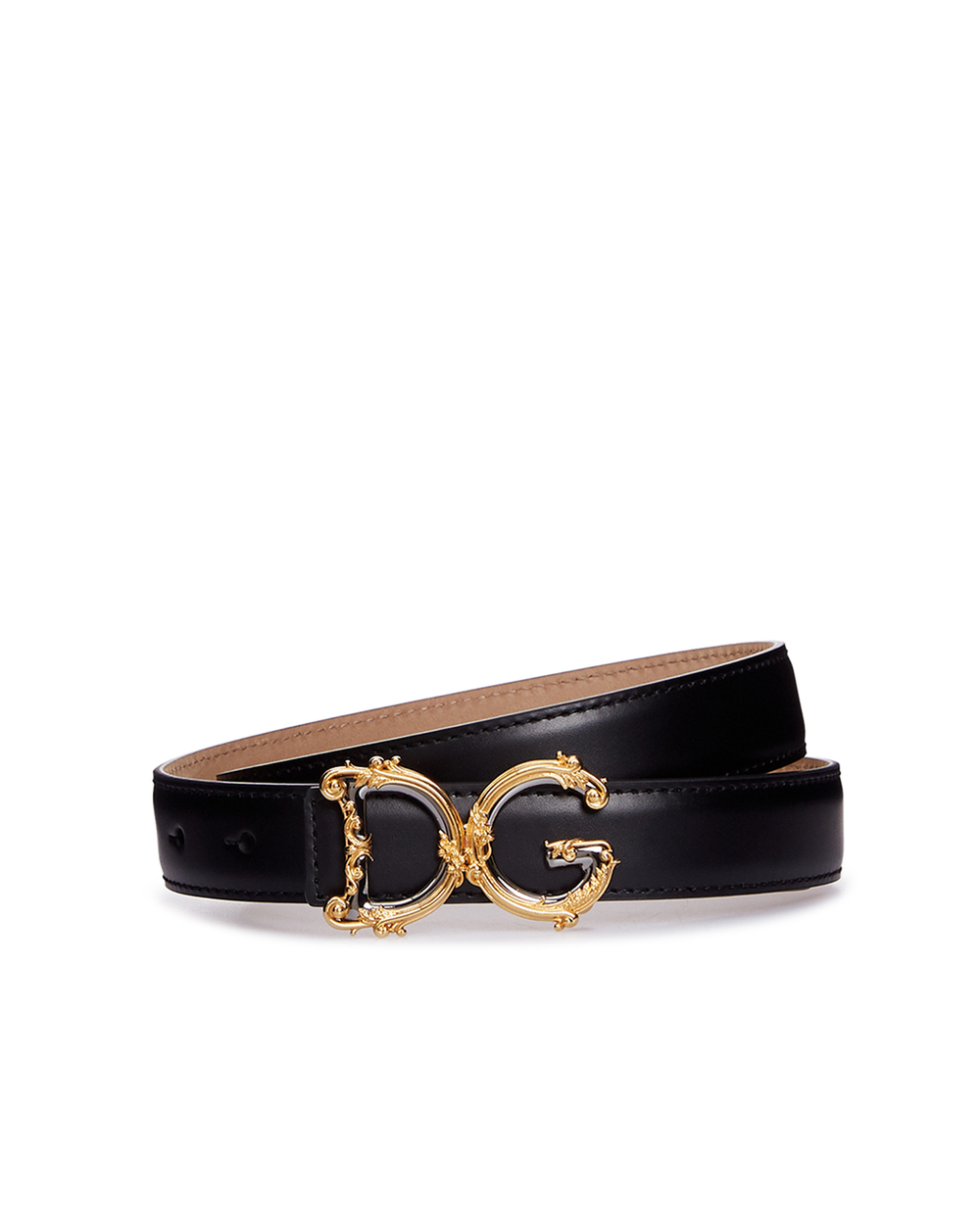 Шкіряний ремінь Dolce&Gabbana BE1348-AZ831, чорний колір • Купити в інтернет-магазині Kameron