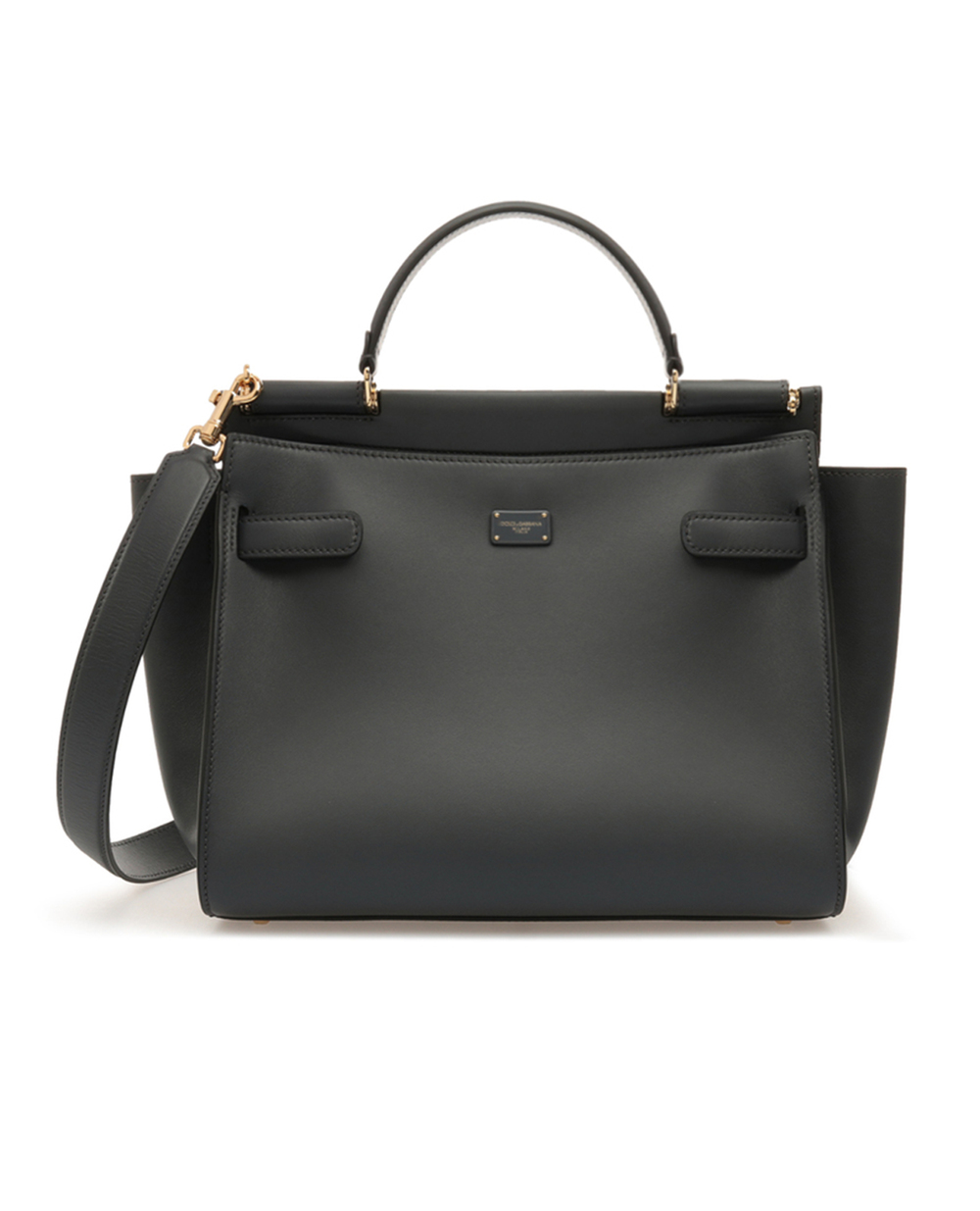 Шкіряна сумка Sicily Dolce&Gabbana BB6891-AO041, чорний колір • Купити в інтернет-магазині Kameron