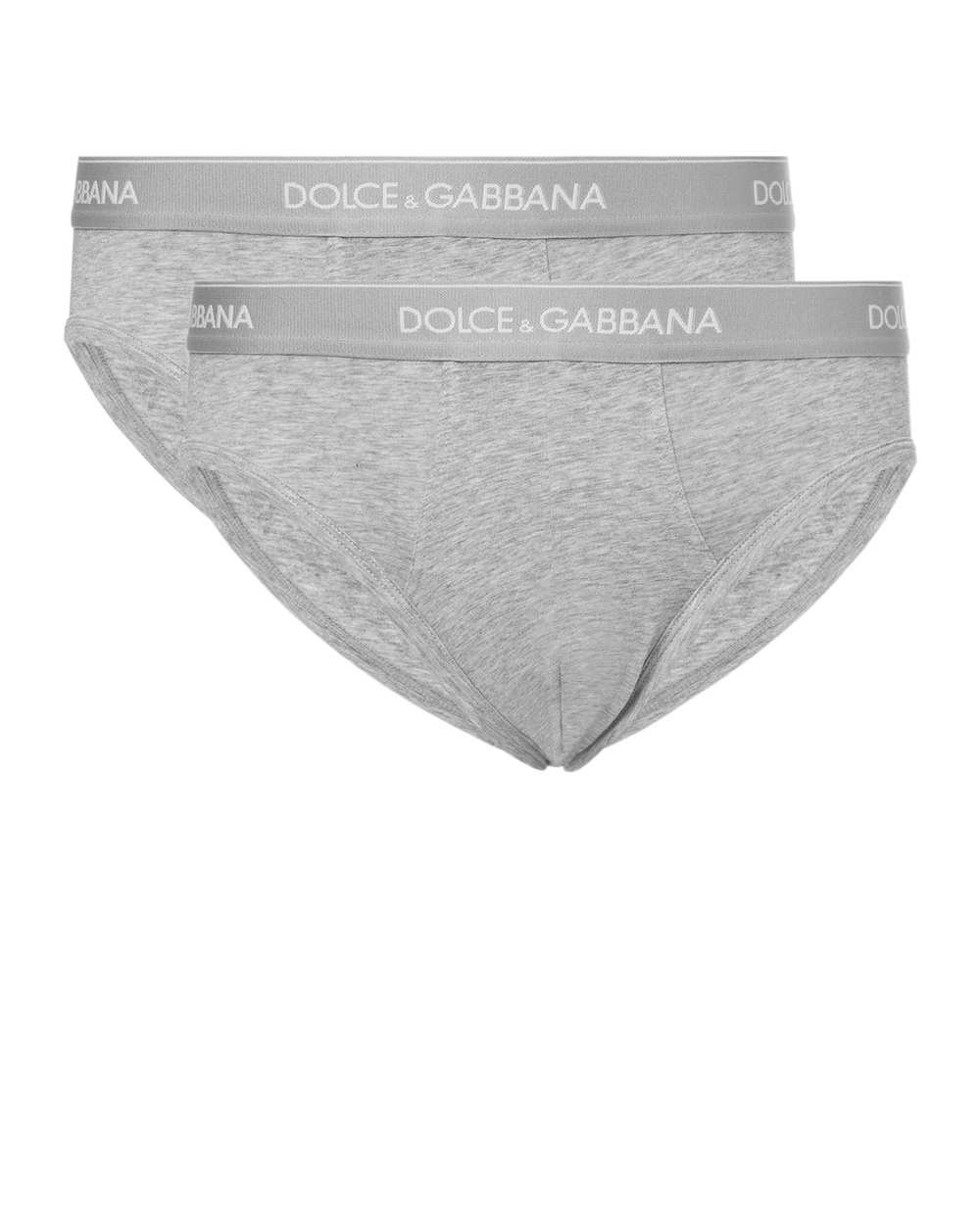 Брифы (2 шт) Dolce&Gabbana N9A03J-FUGIWSS19, серый цвет • Купить в интернет-магазине Kameron
