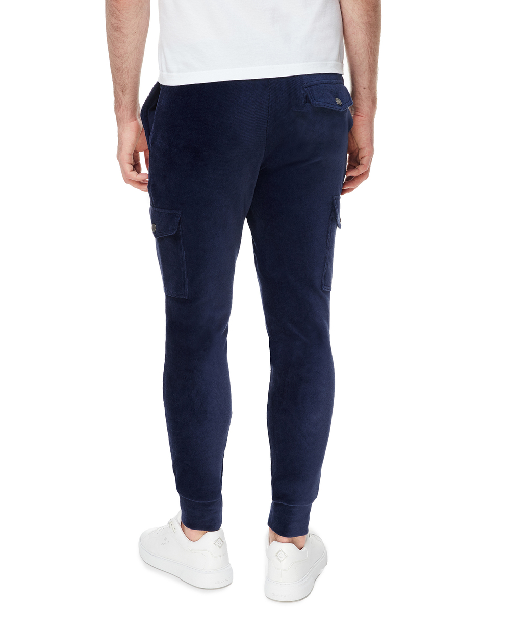 Вельветові спортивні штани Polo Ralph Lauren 710877156004, темно синій колір • Купити в інтернет-магазині Kameron