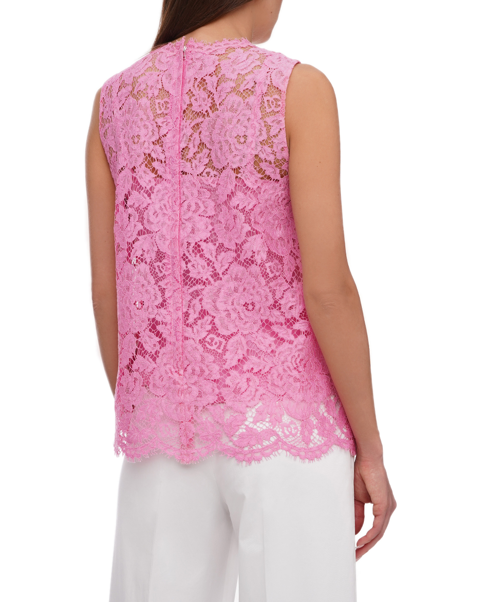 Топ Dolce&Gabbana F73G9T-HLM7L, розовый цвет • Купить в интернет-магазине Kameron