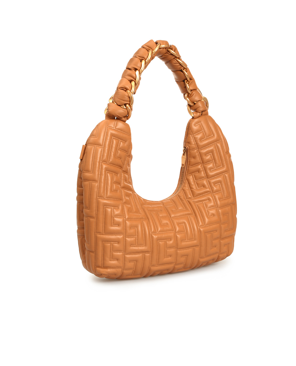 Шкіряна сумка Balmain XN1DE701LNPQ, рудий колір • Купити в інтернет-магазині Kameron