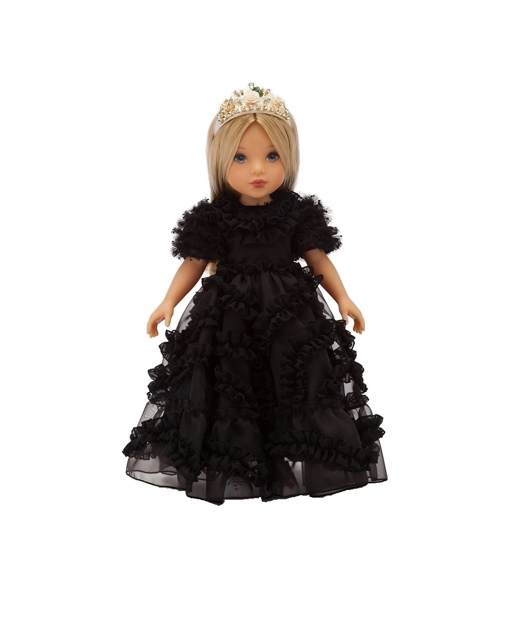 Лялька із сукнею з органзи Dolce&Gabbana LCJA20-G7VAY, чорний колір • Купити в інтернет-магазині Kameron