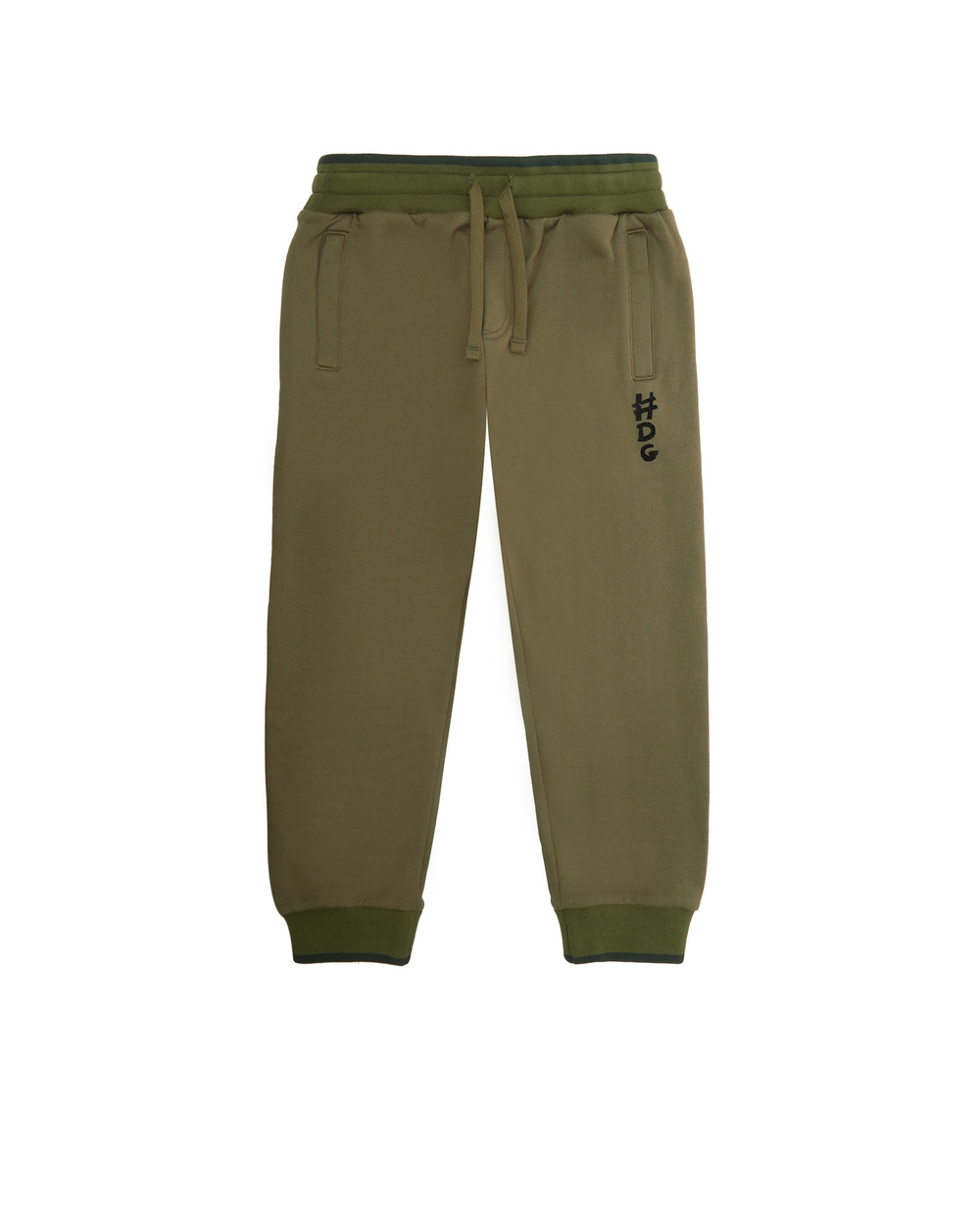 Спортивні брюки Dolce&Gabbana Kids L4JPBW-G7XLG-S, зелений колір • Купити в інтернет-магазині Kameron