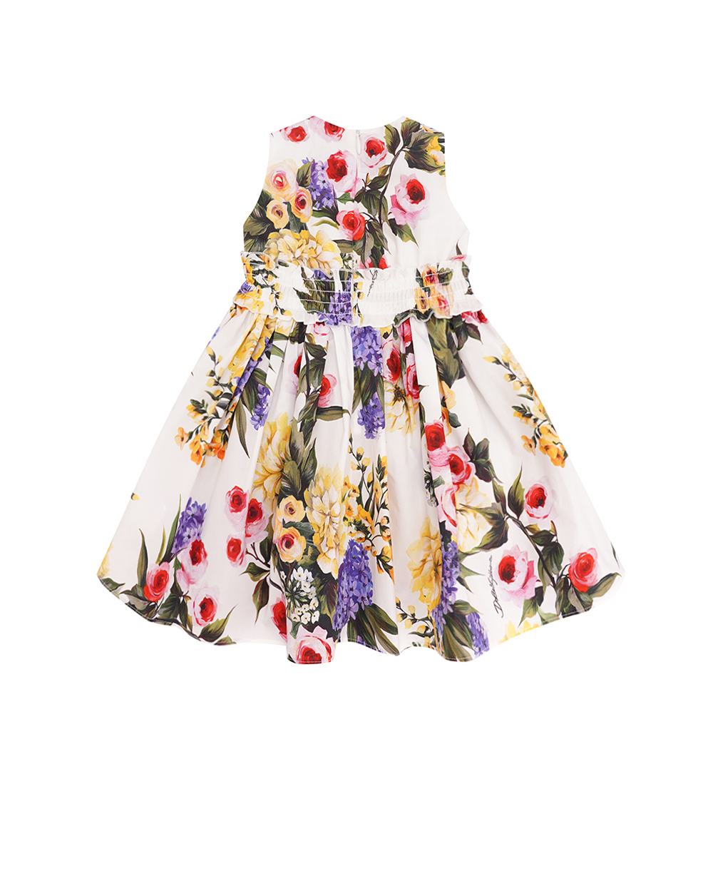 Детское платье Dolce&Gabbana Kids L23DU3-HS5Q9, белый цвет • Купить в интернет-магазине Kameron