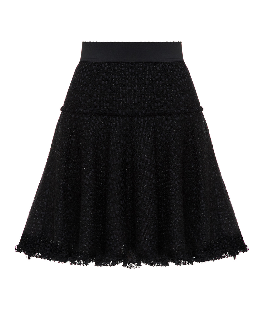 Твідова спідниця Dolce&Gabbana F4BZFT-HUMJZ, чорний колір • Купити в інтернет-магазині Kameron