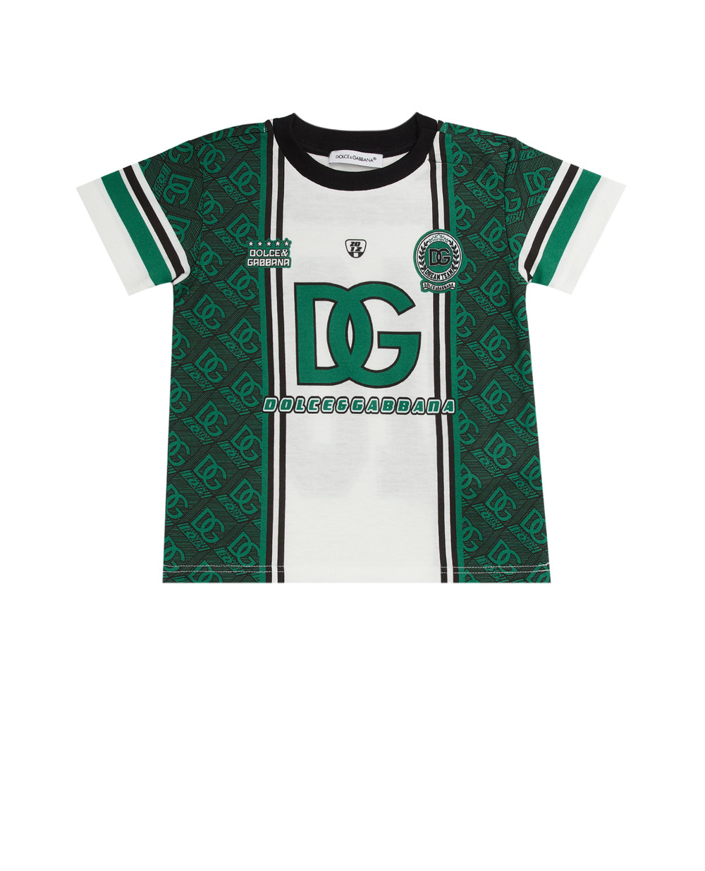 Дитяча футболка Dolce&Gabbana Kids L1JTEY-G7HWS, зелений колір • Купити в інтернет-магазині Kameron