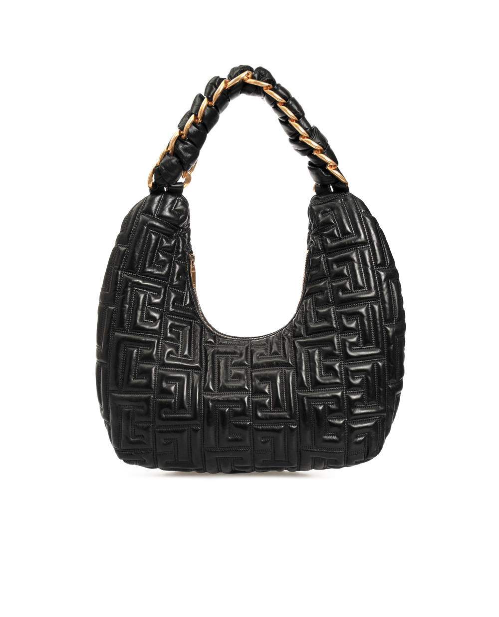 Шкіряна сумка Balmain WN0DE701LNPQ, чорний колір • Купити в інтернет-магазині Kameron