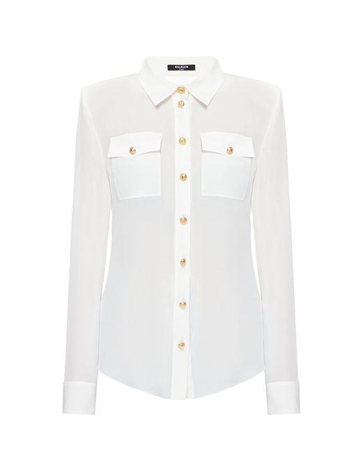 Balmain Шелковая блуза - Артикул: YF1HS050SB66