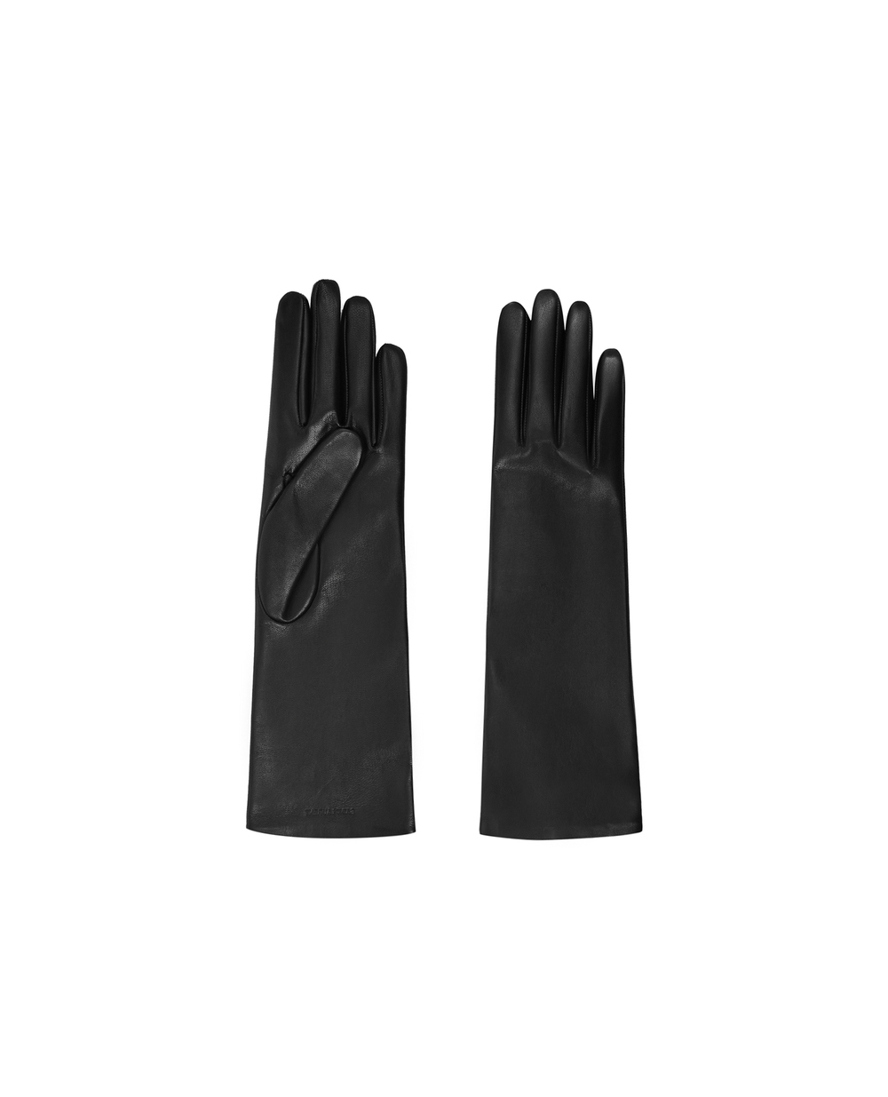 Шкіряні рукавички Saint Laurent 639505-3YA26-, чорний колір • Купити в інтернет-магазині Kameron