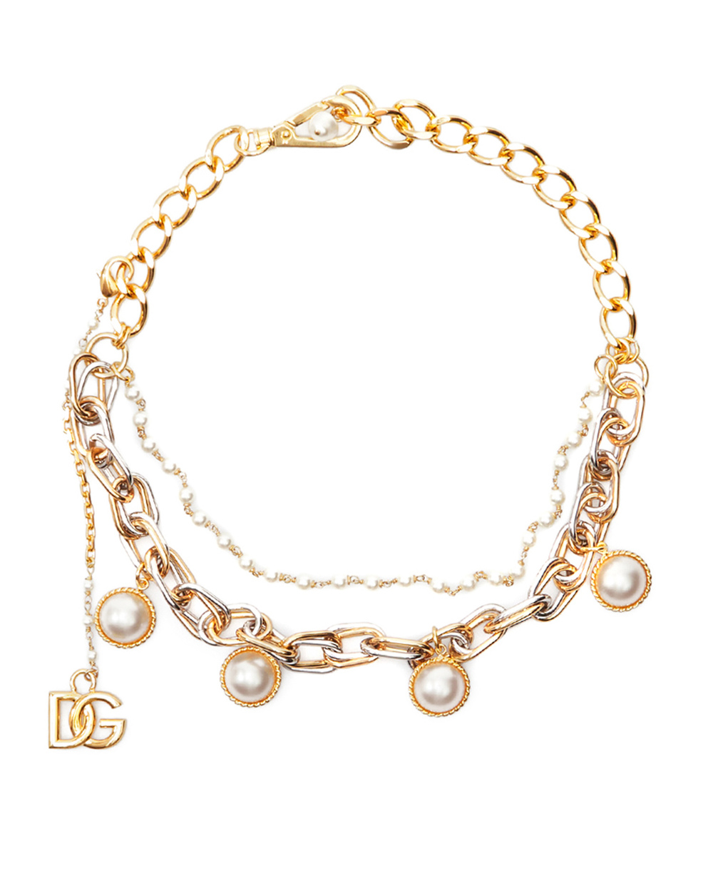 Колье Dolce&Gabbana WNN6N7-W1111, золотой цвет • Купить в интернет-магазине Kameron