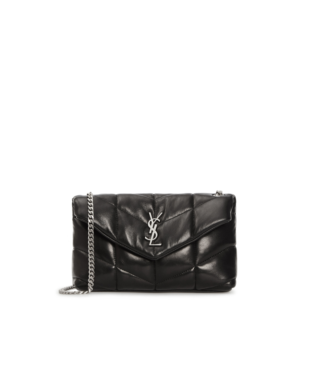 Шкіряна сумка Puffer Saint Laurent 620333-1EL00, чорний колір • Купити в інтернет-магазині Kameron