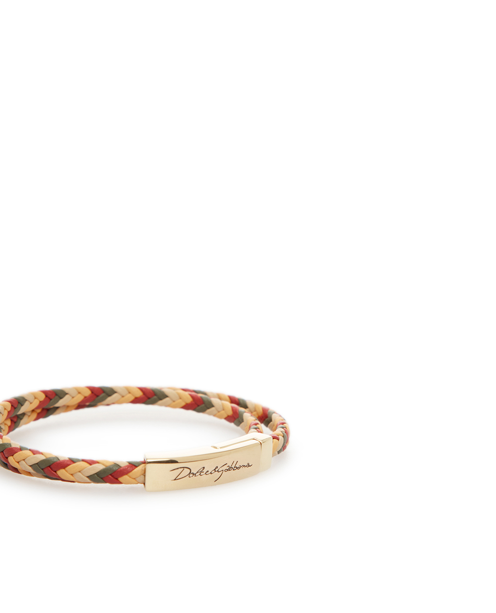 Кожаный браслет Dolce&Gabbana WBM5R6-W1111, разноцветный цвет • Купить в интернет-магазине Kameron