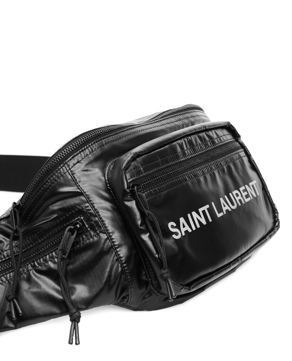 Поясна сумка Saint Laurent 581375-HO21Z-, чорний колір • Купити в інтернет-магазині Kameron