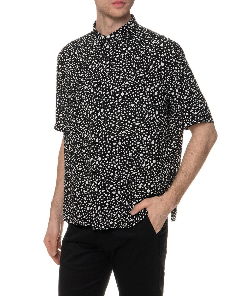 Рубашка Saint Laurent 601070-Y1A78, черный цвет • Купить в интернет-магазине Kameron