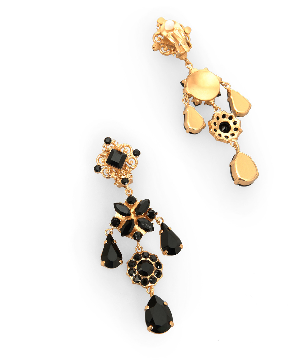 Клипсы Dolce&Gabbana WEM8S7-W1111, золотой цвет • Купить в интернет-магазине Kameron